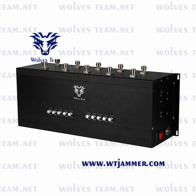 Brouilleur de signal de téléphone portable de 10 bandes construit dans la batterie pour DCS CDMA 3G 4G 5G de GSM PCS