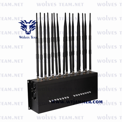But continu réglable du brouilleur 24/7 de téléphone portable de GSM CDMA 3G 4G 5G WIFI GPS Lojack de brouilleur de signal de Celluar