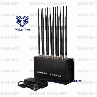 But continu réglable du brouilleur 24/7 de téléphone portable de GSM CDMA 3G 4G 5G WIFI GPS Lojack de brouilleur de signal de Celluar