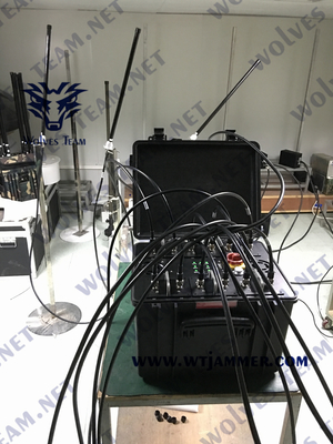 Système à télécommande anti-déflagrant de ventilateur de VHF GPS Lojack de fréquence ultra-haute du brouilleur 20-1000MHz GSM 3G 4G 5G WiFi5.8g de bombe d'IED