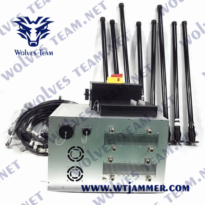 Brouilleur Walky-talky antichoc de signal du téléphone portable 5G de VHF UHF800/900 WIFI5.8g de brouilleur de véhicule de puissance élevée