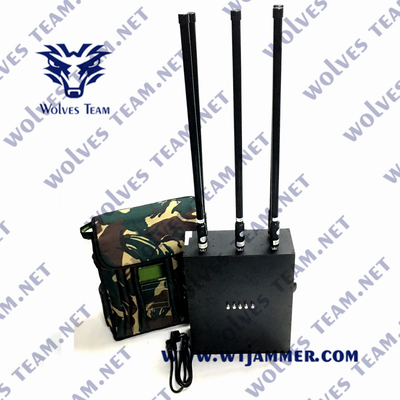 Brouilleur satellite de signal de batterie de Manpack de WiFi /Bluetooth Celluar GSM CDMA 3G 4G 5G de dresseur intégré de téléphone portable