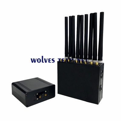 Contrôle sans fil du brouilleur rf de signal de 16 de fréquence tenue dans la main portative de signal de brouilleur de GSM CDMA 3G 4G 5G WiFi de fréquence ultra-haute de VHF cames d'espion