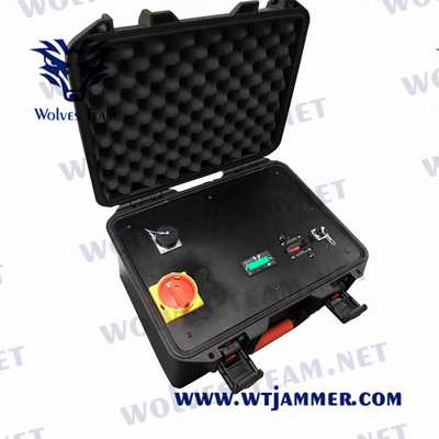 Batterie supplémentaire de sac à dos de WIFI GPS de puissance élevée de VHF du téléphone portable 5G de brouilleur portatif de signal