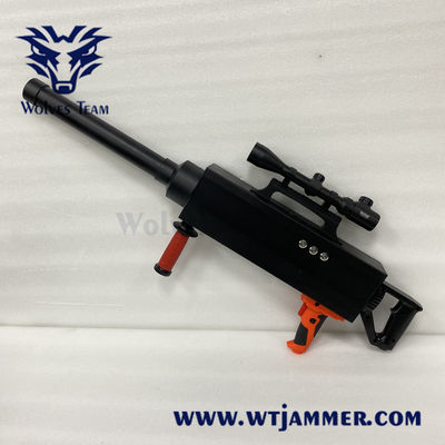 acheter 2000 mètres anti UAV Drone Jammer WIFI2.4 / 5.8G Forme de pistolet portatif online manufacture