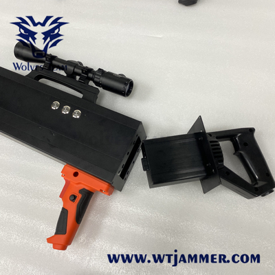 Forme tenue dans la main de 2000 de mètres anti d'UAV de bourdon armes à feu WIFI2.4/5.8G de brouilleur
