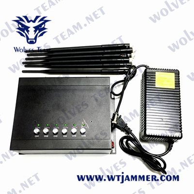6 bandes réglables tout le signal GSM adapté aux besoins du client par brouilleur PCS 3G 4G de téléphone portable