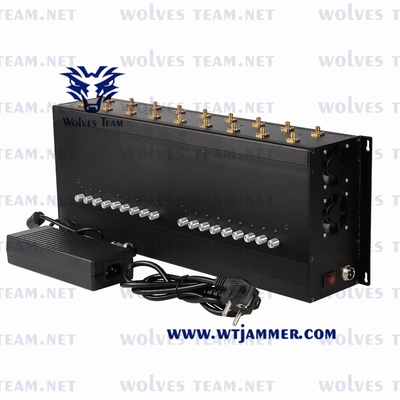 22 réunit le brouilleur Lojack 315/433/868Mhz de signal de téléphone portable de 100m GSM 3G 4G 5G
