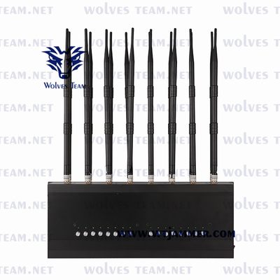 Plein réunit 50m type de bureau de puissance réglable de brouilleur de 16 antennes