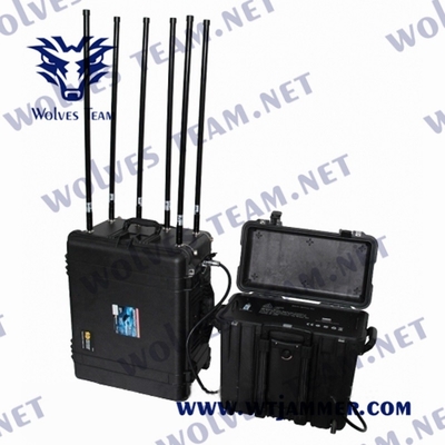 Bombe portative de WiFi GPS GSM IED de brouilleur de signal de VHF de fréquence ultra-haute de puissance élevée