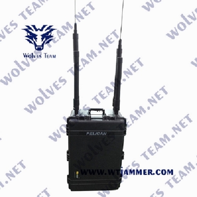 Bombe portative de WiFi GPS GSM IED de brouilleur de signal de VHF de fréquence ultra-haute de puissance élevée