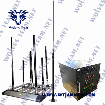 véhicule 350W dépistant des brouilleurs GPS WIFI2.4G WIFI5.8G jusqu'à 2000M de dispositif
