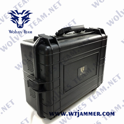 La défense portative rf GPS WiFi5.8g de protection du brouilleur VIP de signal de bourdon d'UAV de valise