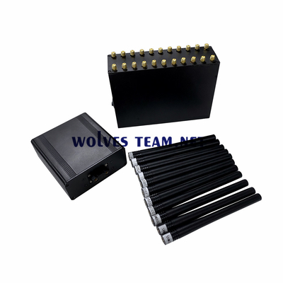Portable 16 antennes brouilleur de signal téléphonique GSM 3G 4G 5G WiFi Bluetooth VHF UHF RF cellulaire