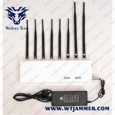 8 antennes 8 bandes Bloc de brouilleur de signal 3g 4g GPS Wifi 2.4g Bloc