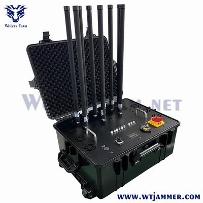 Portable de type 8 Bandes GPS WiFi GSM 3G 4G 5G signal de téléphone portable brouilleur prix d'usine