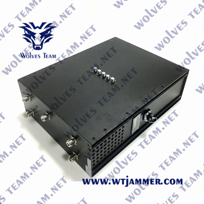 6 canaux 160W GPS Wifi 5.8g Détecteur de signal de sac à dos jusqu'à 2000m