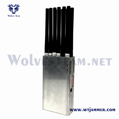 14 antennes portatives signal de brouillage Vente d'usine Pour 3G 4G 5G WiFi UHF VHF GPS Localisateur de téléphone cellulaire signal de brouilleur