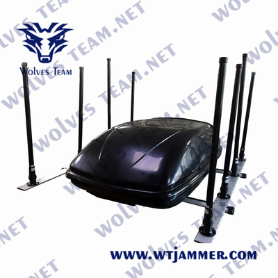 Brouilleur de signal de liste blanche et noire de téléphone portable pour véhicule de protection VIP militaire avec installation de module de mise à niveau