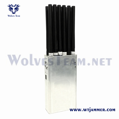 14 antennes portatives signal de brouillage Vente d'usine Pour 3G 4G 5G WiFi UHF VHF GPS Localisateur de téléphone cellulaire signal de brouilleur
