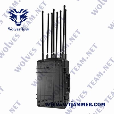 acheter 7 bandes brouilleur de signal portable avec conception légère 36.00Kg Poids et rayon de brouillage 300-1000m online manufacture