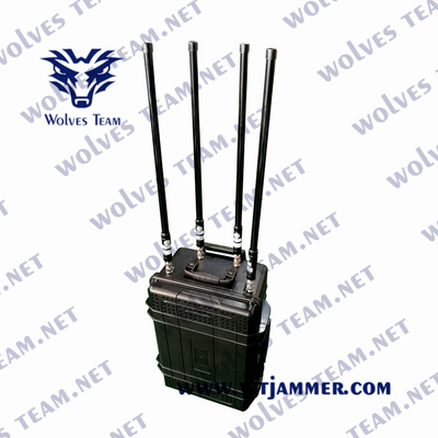 Brouilleur de signal mobile extérieur IP65 Pelicen GSM UHF VHF RF315/433/868/319MHz, brouilleur de fréquences personnalisable