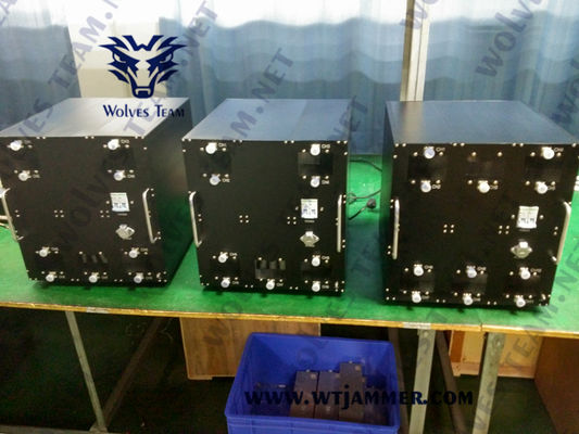 Portée de brouillage jusqu'à 300 mètres. Brouilleur de téléphone portable 20-6000 MHz fabriqué en alliage d'aluminium