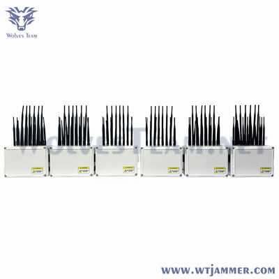 acheter 10 canaux brouilleur de signal RF de bureau 2W bloqueur sans fil toutes fréquences fabrication en ligne