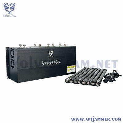 acheter Bloqueur de signal de bureau haute puissance 20W à 8 antennes 2G/3G/4G/5G/WiFi pour salle de conférence fabrication en ligne