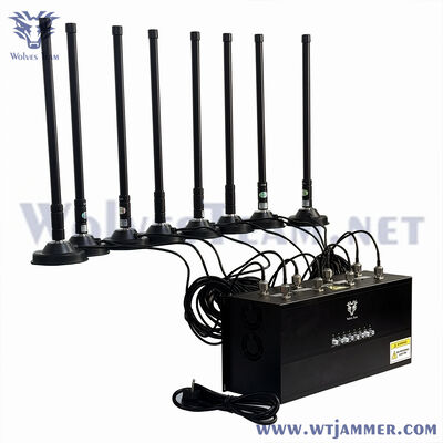 acheter Dispositif de brouillage de signal de bureau à 8 canaux, brouilleur de signal sans fil haute puissance pour la sécurité fabrication en ligne