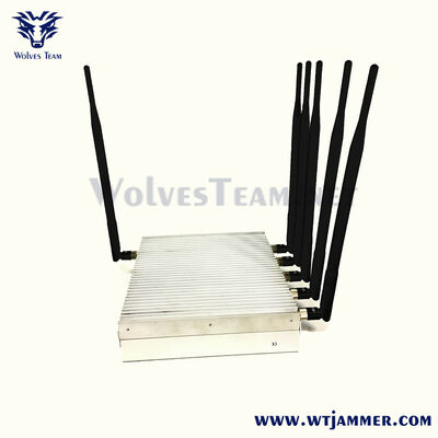 acheter Brouilleur de signal de bureau haute puissance à 6 antennes avec bloqueur GPS WiFi pleine bande 2G/3G/4G/5G fabrication en ligne