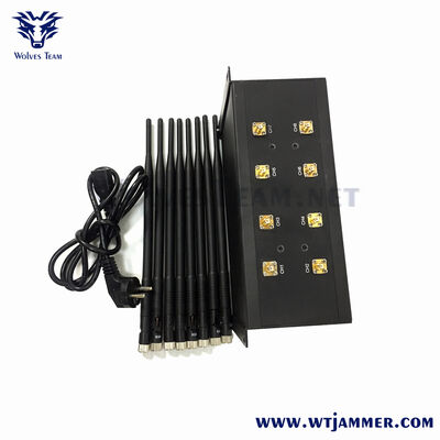 acheter 8 antennes réglable de puissance signal brouilleur multi bande WiFi GPS 5G Drone Blocker fabrication en ligne