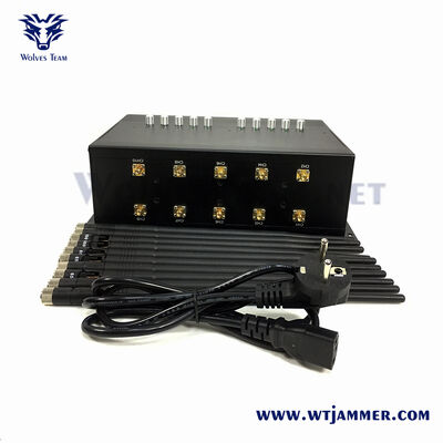 acheter 10 antennes de style noir, brouilleur de signal réglable, blocage 2G/3G/4G/5G, WiFi, GPS et drone fabrication en ligne