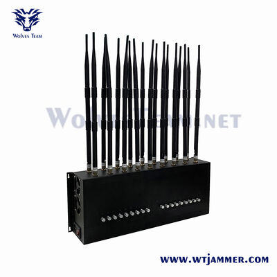 acheter Silver Style 16 canaux brouilleur de signal industriel contrôleur de bouton indépendant tout bloqueur de signal sans fil fabrication en ligne