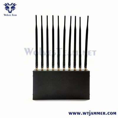acheter Le brouilleur 5G haute puissance de 10 antennes bloque les signaux GPS et drones WiFi 2G 3G 4G 5G fabrication en ligne