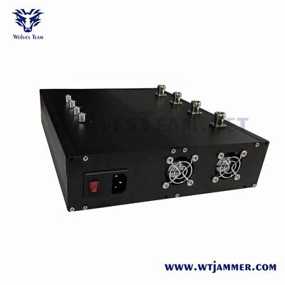 acheter 4 antennes, brouilleur de signal de puissance réglable multibande, bloqueur RF GPS anti-drone fabrication en ligne