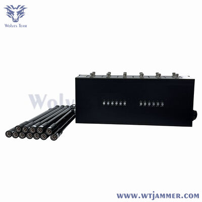 acheter Brouilleur de signal sans fil à 12 antennes haute puissance 2G 3G 4G 5G Bluetooth RF, dispositif de protection à distance fabrication en ligne