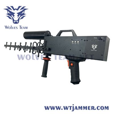 acheter Pistolet de brouillage anti-drone directionnel portatif, bloqueur de signal de drone portable 1.5G / 2.4G / 5.8G avec antenne Yagi à gain élevé pour la sécurité des VIP et des événements fabrication en ligne