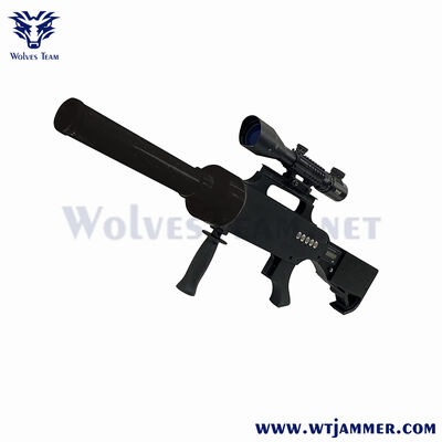 acheter Pistolet brouilleur anti-drone portatif à gain élevé à canon long, bloqueur RF portable à très longue portée pour la sécurité tactique fabrication en ligne