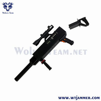 acheter Pistolet de brouillage anti-drone portatif de haute puissance - Bloqueur de signal UAV à longue portée de plus de 3 km pour 2,4G / 5,8G / GPS fabrication en ligne
