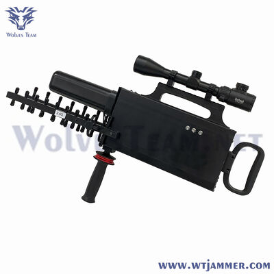 acheter Pistolet de brouilleur anti-drone portable tout-en-un - bloqueur de signal tactique avec deux antennes fabrication en ligne