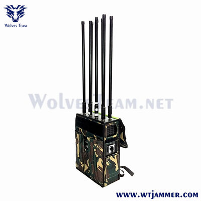 acheter 8 antennes brouilleur de signal de sac à dos pour GPS et WIFI et blindage anti-drone et anti-IED fabrication en ligne