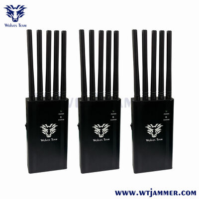 acheter Bloqueur de signal GPS/2G/3G/4G/WiFi portatif à 5 canaux 10 W fabrication en ligne