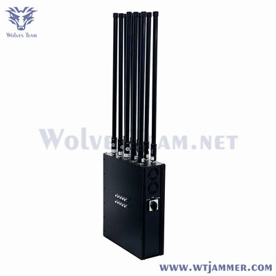 acheter 10 canaux de charge lourde, blocage du signal du sac à dos, GPS WIFI, bouclier anti-drone, anti-IED fabrication en ligne