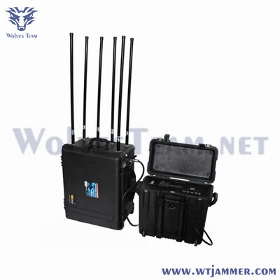 acheter 6 bandes 480 W de puissance élevée Portable Signal Jammer Conception du boîtier métallique fabrication en ligne