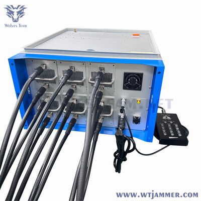 acheter 12 canaux à bande complète 600W, support de brouilleur de signal GSM CDMA 3G 4G WiFi VHF fabrication en ligne