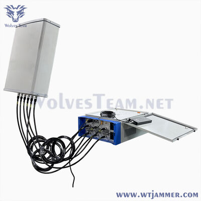 acheter 6 brouilleur imperméable extérieur de signal de pleine bande de la Manche 500W GSM 5G fabrication en ligne