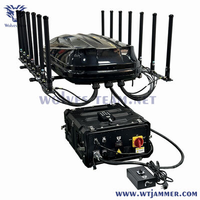acheter 8 canaux RF indépendants 400W brouilleur d'eau pour véhicule pour les forces de l'ordre et la gestion des sites d'urgence fabrication en ligne