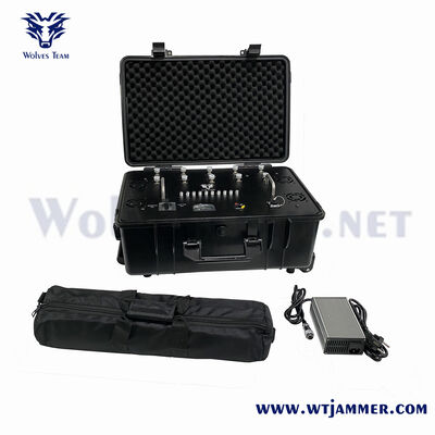 acheter 9 canaux 95W valise portable brouilleur de signal à toutes les fréquences pour les petits événements en plein air fabrication en ligne