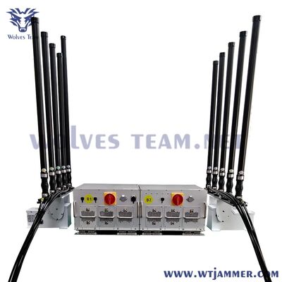 acheter 10 canaux 800W brouilleur de signal de véhicule tout en un 2G/3G/4G/5G/WiFi/GPS/UHF/VHF Blocker fabrication en ligne